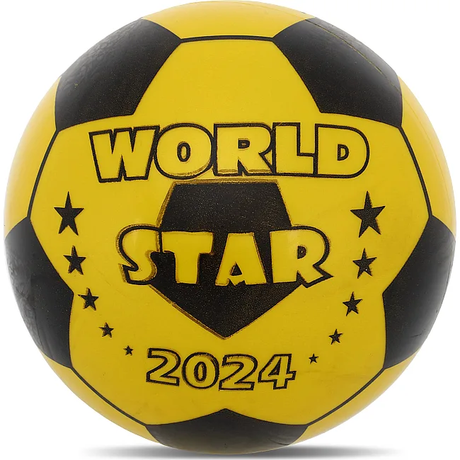 Мяч виниловый надувной детский WORLD STAR SP-SPORT
 FB-8575 ø23см