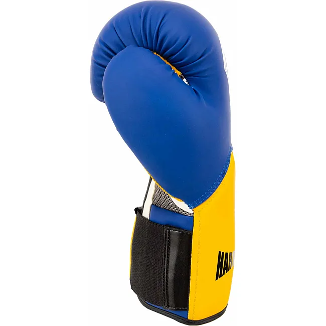 Рукавички для боксу PU HARD TOUCH BO-5242 10-12унцій (Блакитний)