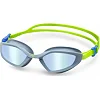 Очки для плавания Aqua Speed RAVEN MIRROR 61423 фиолетовый, салатовый OFSM