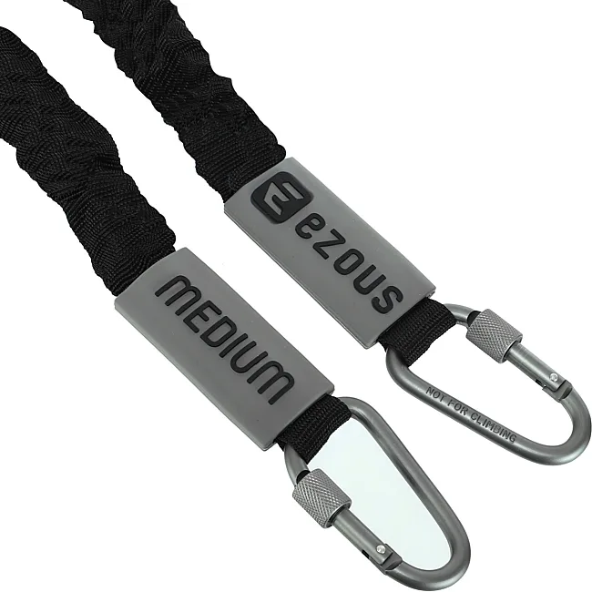 Трубчатый эспандер
 с карабином в защитном рукаве RESISTANCE TUBE WITH COVER EZOUS K-05-M нагрузка средняя