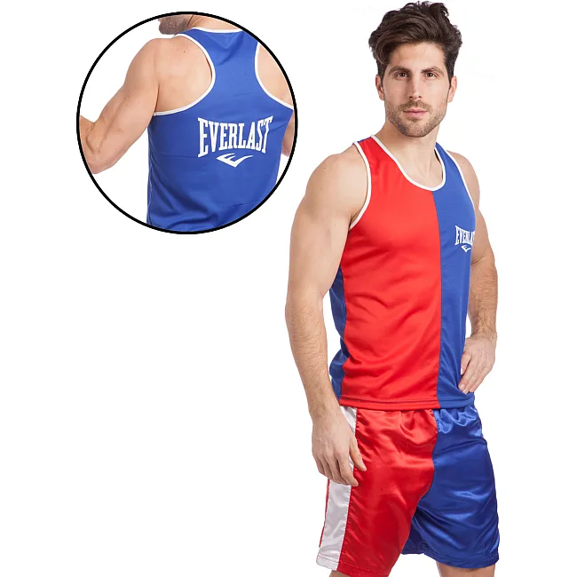 Форма боксерская мужская майка и шорты EVERLAST
 VL-3063 (Синий)