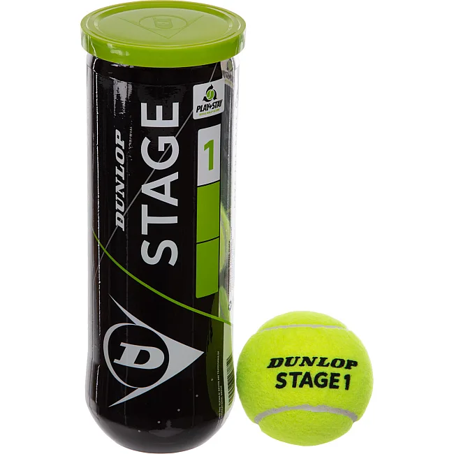 М'ячі для великого тенісу DUNLOP STAGE 1 GREEN DL601338 3шт