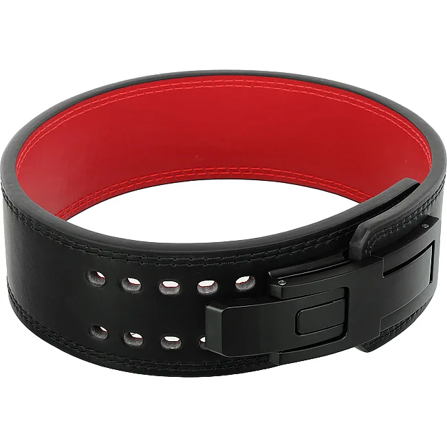 Пояс для пауэрлифтинга с карабином кожаный Mdbuddy TA-3231 Weightlifting Belt ширина 10см