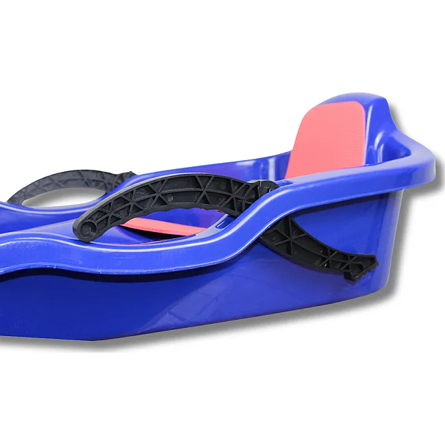 Санки пластиковые с тормозами Prime Sport Snow Rider синие