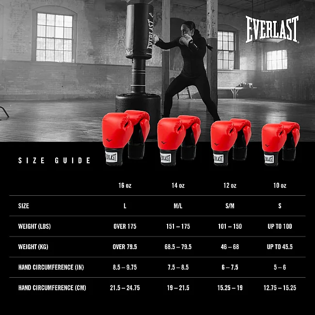Боксерські рукавиці Everlast PROSTYLE 2 BOXING GLOVE червоний 12 унцій
