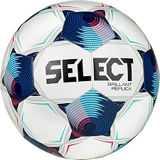 Мяч футбольный Select BRILLANT REPLICA v25 белый, синий