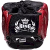 Тренировочный шлем для бокса кожа
 TOP KING Super Star TKHGSS-01 (Красный)