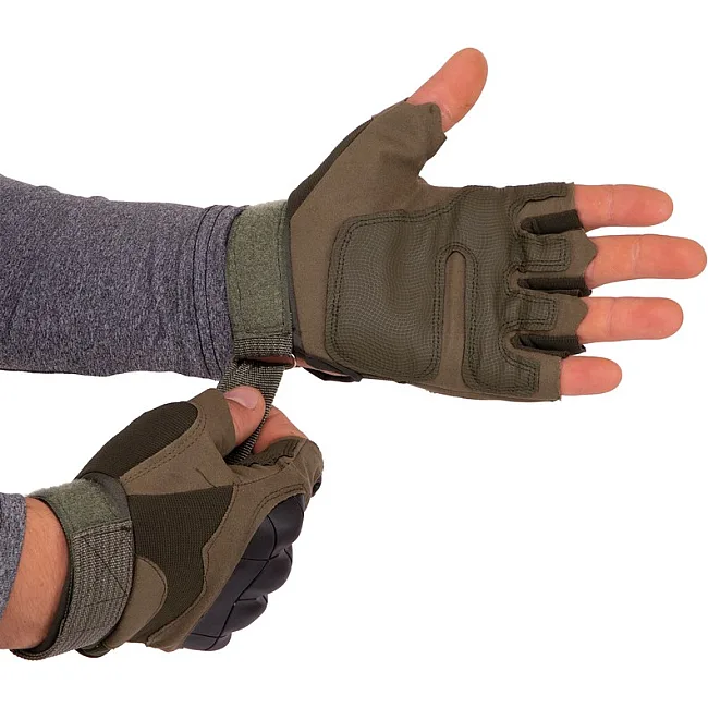 Тактические перчатки
 без пальцев
 SP-SPORT

 BC-8788 (Черный)