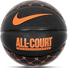 М'яч баскетбольний Nike EVERYDAY ALL COURT 8P GRAPHIC DEFLATED ANTHRACITE/TOTAL ORANGE/BLACK size 7