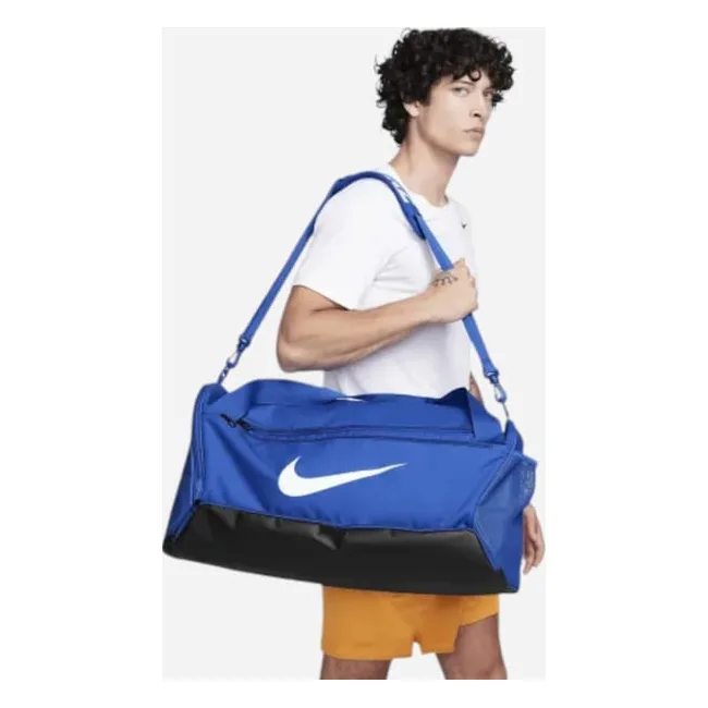 Сумка Nike NK BRSLA M DUFF – 9.5 60L синий, черный 64 х 30 х 30 см