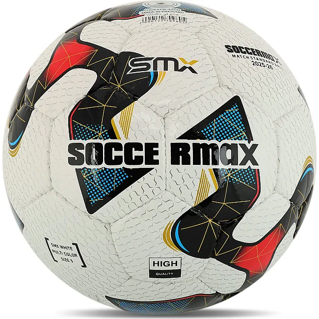 Футбольный мяч
 профессиональный SOCCERMAX FB-4208 №5 PU (Белый-красный)