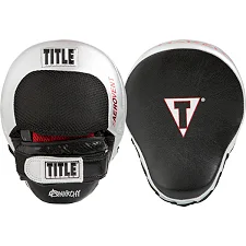 Лапы боксерские TITLE Boxing Aerovent Anarchy Punch Mitts Black/Silver