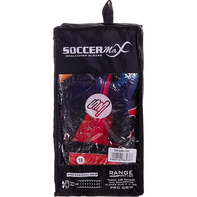 Воротарські рукавички
 професійні із захистом пальців SOCCERMAX GK-005
 7-11