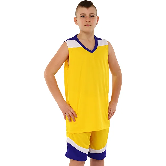 Баскетбольная форма майка и шорты LIDONG L050 3XS-6XL (Фиолетовый-черный)