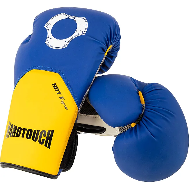 Рукавички для боксу PU HARD TOUCH BO-5242 10-12унцій (Блакитний)