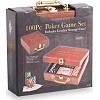 Набор для покера в кейсе из экокожи Poker game set SP-SPORT
 PK100L 100 фишек