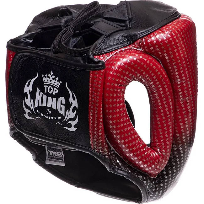 Тренировочный шлем для бокса кожа
 TOP KING Super Star TKHGSS-01 (Красный)