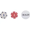 Набор для покера в кейсе из экокожи Poker game set SP-SPORT
 PK100L 100 фишек