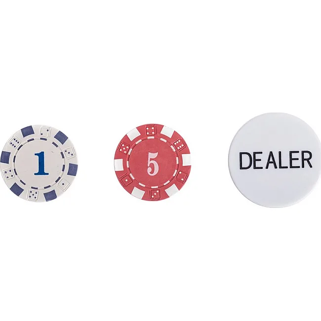 Набор для покера в кейсе из экокожи Poker game set SP-SPORT
 PK100L 100 фишек
