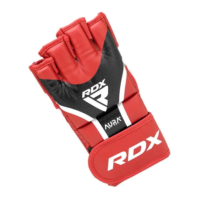 Перчатки ММА RDX AURA PLUS T-17 Red/Black (капа в комплекте)