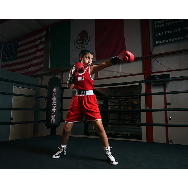 Боксерский сет TITLE Boxing Aerovent Elite Amateur Boxing Set 1 v. 2.0 Red Blue
