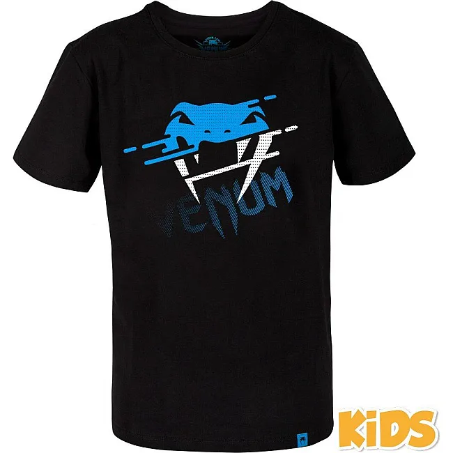 Футболка детская VENUM Tornado Kids Black Cyan