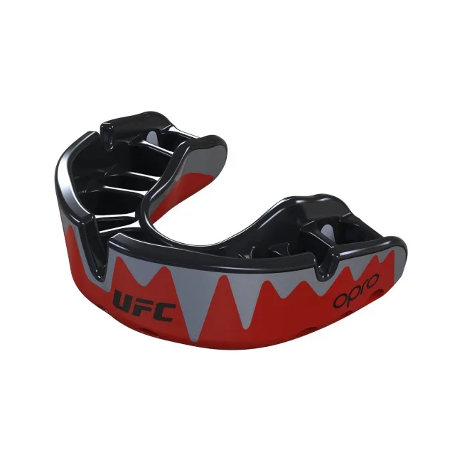 Капа для бокса OPRO Self-fit UFC Full Pack Platinum Fangz