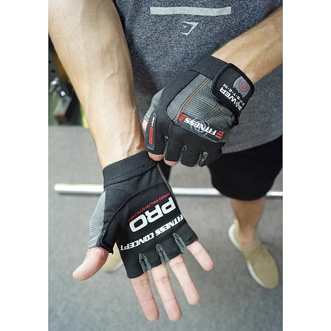 Перчатки для фитнеса POWER SYSTEM PS-2300 Fitness Grey/Black