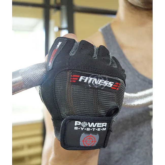 Перчатки для фитнеса POWER SYSTEM PS-2300 Fitness Grey/Black