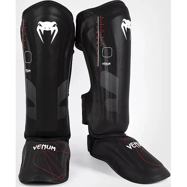 Захисні щитки для ніг VENUM Tactical XT - Black/Fire Red