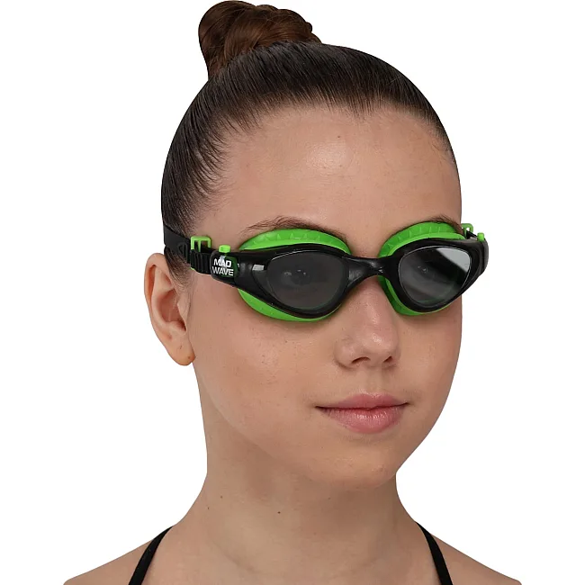 Очки для плавания юниорские MADWAVE Agile M043408 (Черный)
