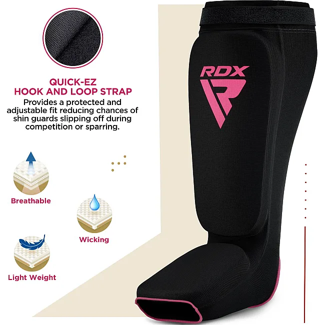 Захист гомілки та стопи RDX Shin Instep Foam Black/Pink M