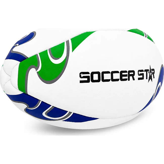 Регбийный мяч SOCCER STAR R-5357-5 (Белый-фиолетовый-салатовый)