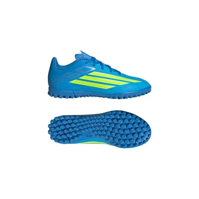 Сороконіжки дитячі ADIDAS F50 CLUB TF J блакитний, жовтий (для дітей)