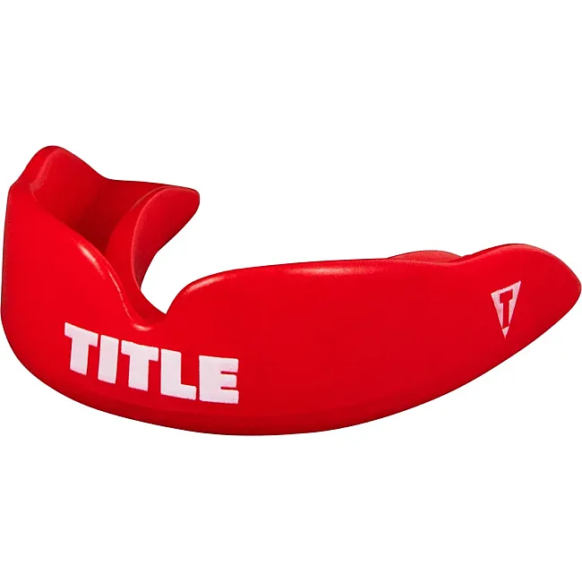 Капа TITLE Boxing Super Shield X2 взрослая (возраст 11+) Red