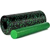 Масажний ролик (роллер) гладкий PowerPlay PP-4348 2 in 1 EPP Foam Roller Чорно/Зелений (33x14см.)