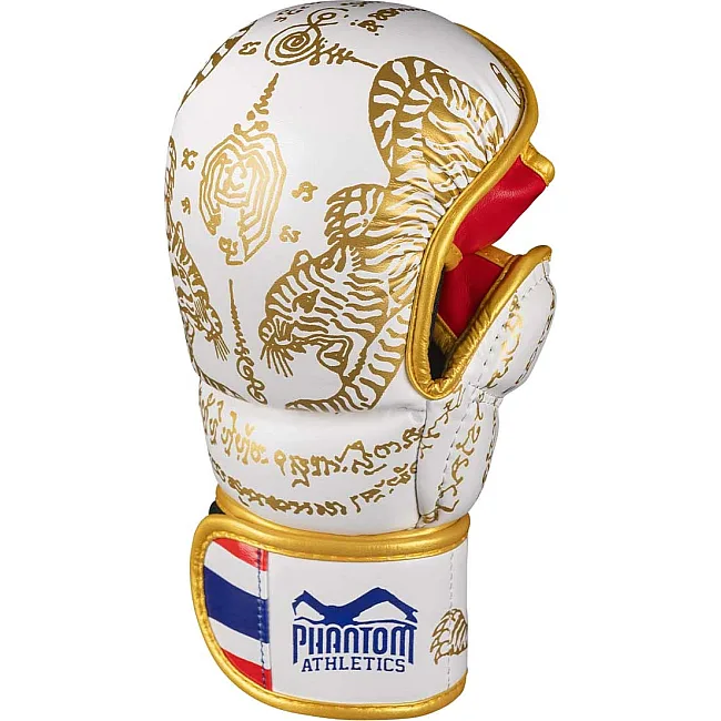 Перчатки для ММА Phantom Muay Thai White Gold (капа в подарок)