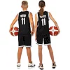 Детская баскетбольная форма NBA клуб Brooklyn Nets 11 3578 (Черный-белый)