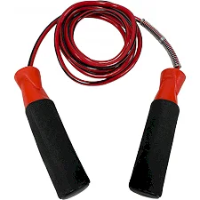 Скакалка для финтеса META Speed Jump Rope черная, красная 280 см