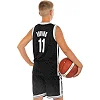 Детская баскетбольная форма NBA клуб Brooklyn Nets 11 3578 (Черный-белый)