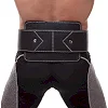 Пояс атлетический для отягощения кожаный с цепью и карабином ZELART
 SB-165129 спинка-18см