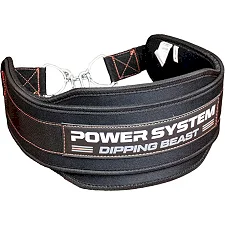 Пояс для обременений с цепью POWER SYSTEM PS-3860 Dipping Beast неопреновый Black/Red