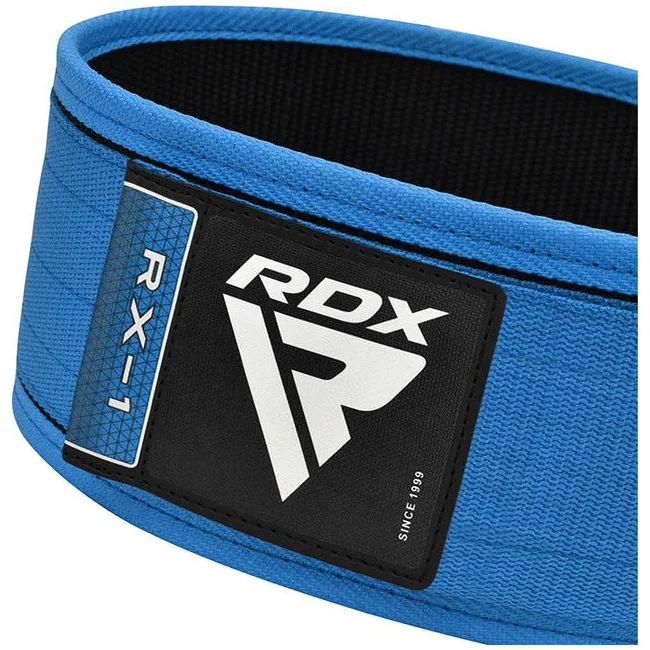 Пояс для тяжелой атлетики RDX RX1 Weight Lifting Belt BLUE