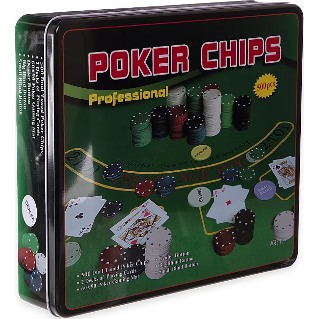 Набор для покера в металлической коробке Professional Poker chips SP-SPORT
 IG-3006 500 фишек