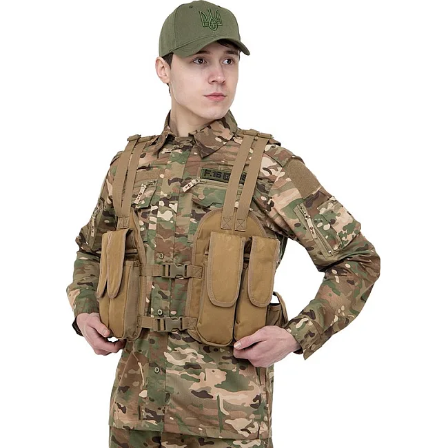 Жилет разгрузочный с подсумками
 MILITARY RANGERS
 ZK-V-103 40х59см (Хаки)