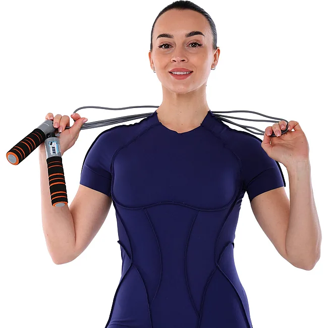 Скакалка со счетчиком
 BODY SCULPTURE SXBK-690EO-B 2,75м (Черный-оранжевый)