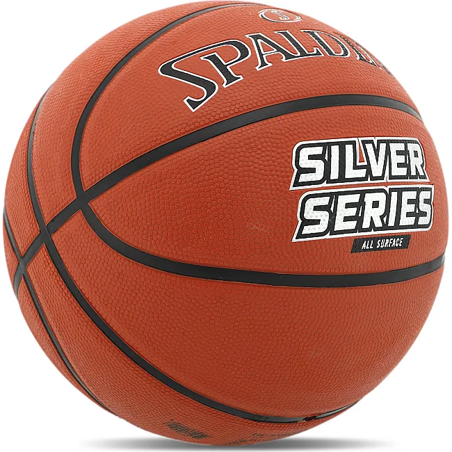 Баскетбольний м'яч
 гумовий SPALDING SILVER SERIES 84541Z
 7 (Помаранчевий)