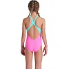 Купальник закрытый для девочек Arena TALES SWIMSUIT V BACK розовый, бирюзовый