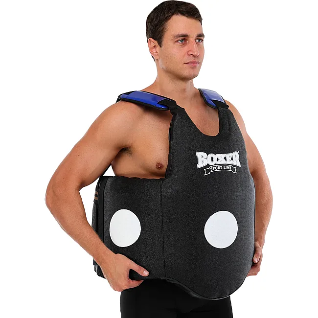 Защита корпуса пояс тренера для отработки ударов BOXER
 2039-02 (Черный)