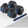 Гантели разборные битумные THUNDER GYM-02 с соединителем для штанги, 2 x 10 кг